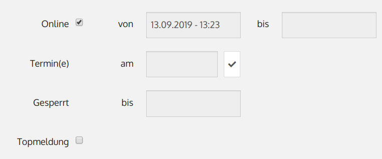 Warum wird meine Meldung nicht online angezeigt?