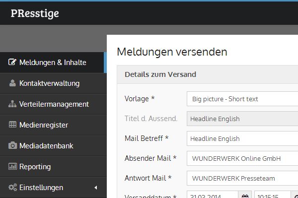 Warum werden Teile der Aussendung nicht in der richtigen Sprache angezeigt?