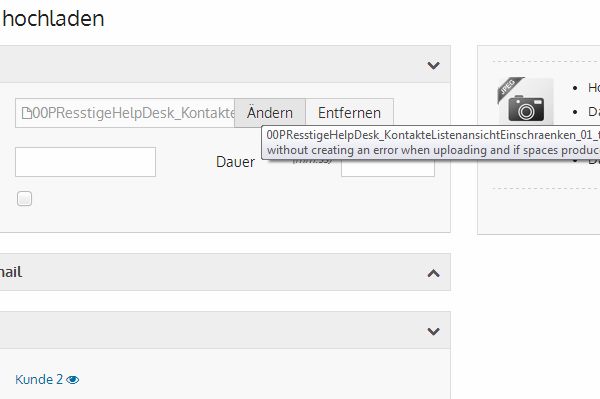 Fehler beim Datei-Upload